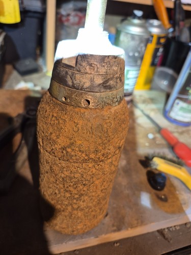 Shell case trench art - case, ,