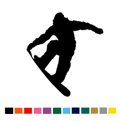 Snowboarding vinyl sticker - vinyl,