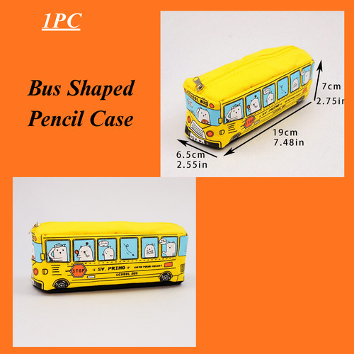 Bus shaped pencil case back - bus,
