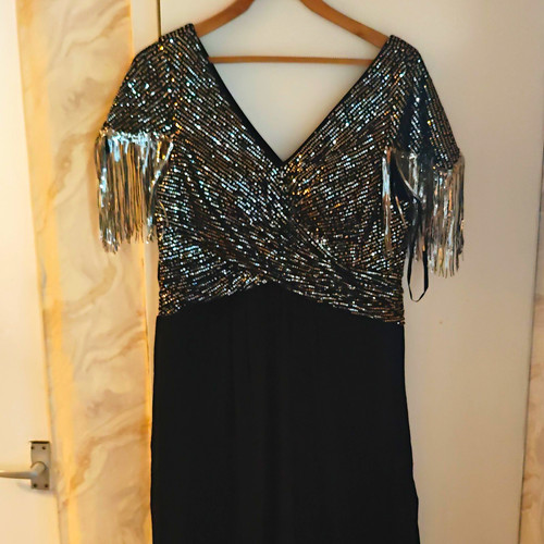 Women black silver sequin - women's, &