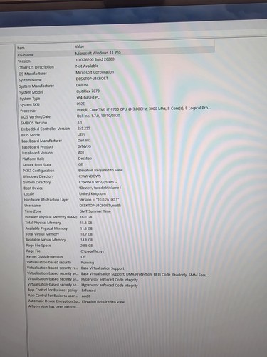 Dell optiplex 7070 - 7070, intel