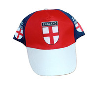England Baseball Cap - Red and Blue Hat with St George's Flag - One size