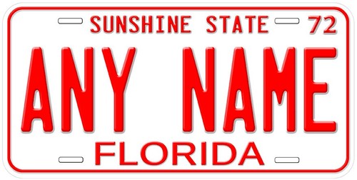 Florida 1972 personalized - 1972,