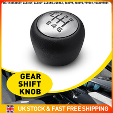 Gear Knob Black Silver 6-Speed