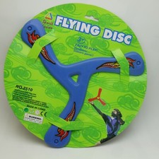 2x Outdoor Triangle Flying Disc Toys Pull Throw and Catch Flying Fetch Boomerang