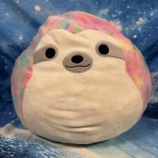 Kellytoy Squishmallow 16” Tie Dye Sloth Taylor Stuffed Plush