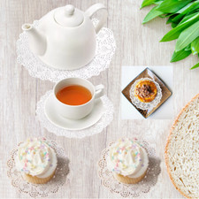 100 Disposible white Round