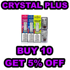 SKE CRYSTAL PLUS PODS VAPE Pre-Filled, Refillable Device Kits, 2pk 20mg 2ml