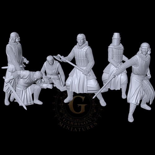 Medieval crusader knights - medieval,