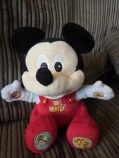 Disney Mickey Mouse Baby Toddler ABC 123 Interactive Talking Soft Plush Toy
