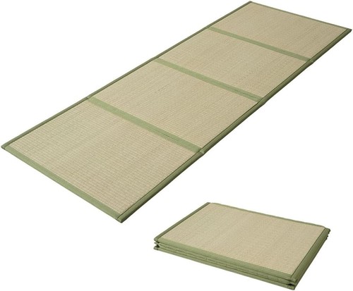 Natural rush grass tatami mat - natural,
