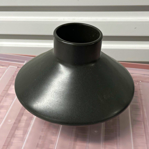Matte black decorative vase - matte,