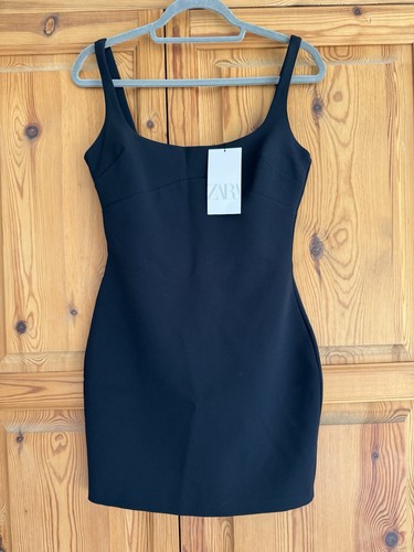 Zara black mini dress - zara,