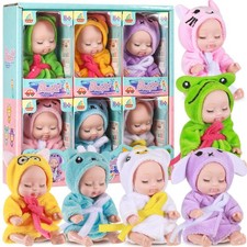 6 Pcs Mini Baby Dolls 4 Inch