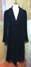 Beautiful Per Una Silk Velvet Evening Opera Coat With Satin Lining Size 12 Long