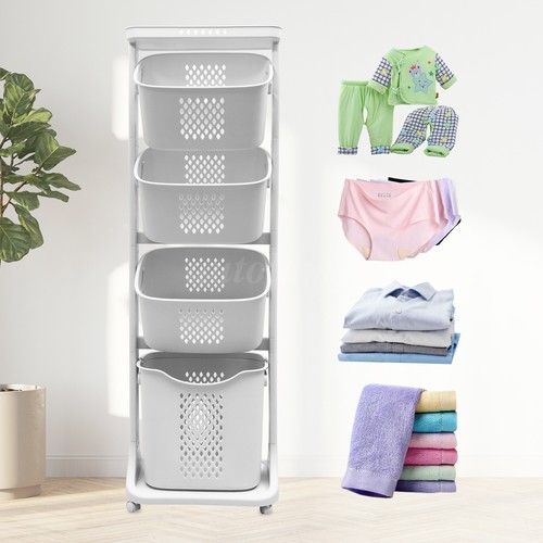 4tier white laundry - 4tier, basket