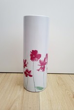 30cm Tall White Ceramic Flower Vase | Modern Elegant Home Decor Ornament