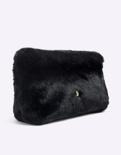River Island Fur Clutch Bag -