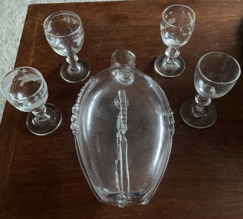 19th century hand blown spirit - 19th,