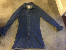 denim jean shirt dress size 10