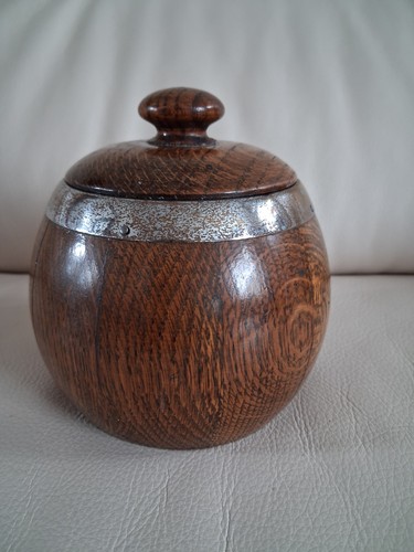 Antique wooden tea caddy - , with