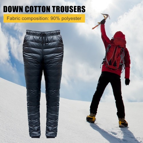Drawstring down pants - down,