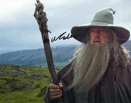 Ian mckellen signed 8x10 - signed,