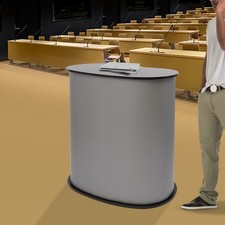 Exhibition stand pop podium - up,