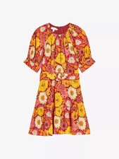 Ted Baker Patti Floral Belted Mini Dress Women’s Size 2 UK 10 NWOT RRP £200
