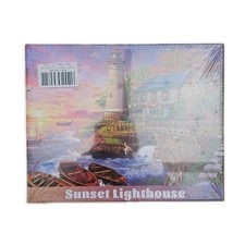 Sunset Lighthouse 1000 pc