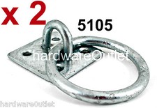 2 Galvanized Tie RING ON PLATE