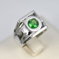 New Men's Ring GREEN LANTERN POWER Wedding Gifts Sterling Silver Solid Size 7-14