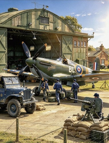 Ww2 spitfire ground - spitfire, crew