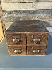 Vintage Library Drawer Unit