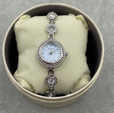 Monsoon Ladies Quartz Wristwatch Marcasite and Crystal Stones. N8