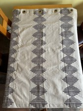 Dunelm Thick Neutral Aztec Pattern Curtains Length 54"(137cm) x Width 88"(224cm)