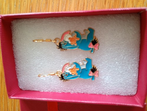 Eeyore dangle earrings - eeyore,