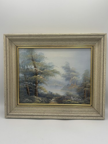 Framed original painting rural - original,