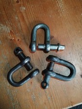⚡JOB LOT ⚡3 x 2 Ton 2t Large Screw Pin Bow D Shackle Towing Lifting Recovery 5"