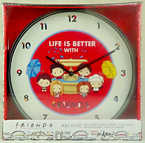 Friends round wall - friends, clock