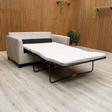 ‘Smith’ 2 Seater Sofa Bed Mink Kingston Fabric Convertible Fold-Out BRAND NEW