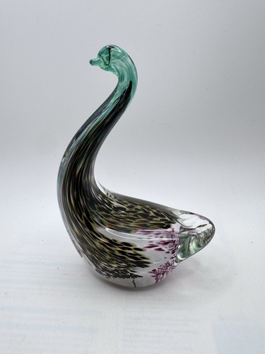 Vintage avondale glass swan - avondale,