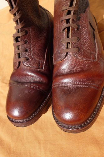 Vtg mens brown grain leather - vtg,