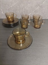 A set of six vintage Duralex