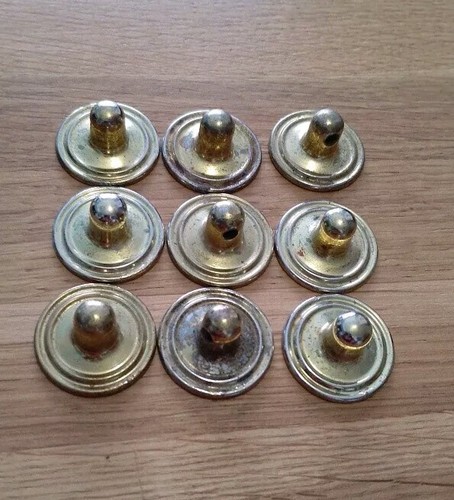 Small round brass - 9x, pommel