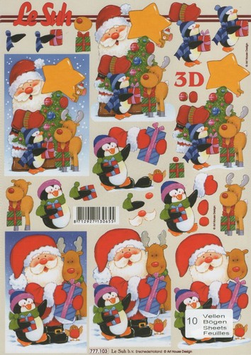 Santa rudolf xmas a4 - santa,