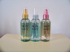 AVON SKIN SO SOFT TRIO ONE EACH ORIGINAL, SILKY MOISTURE & ENHANCE & GLOW (AA)