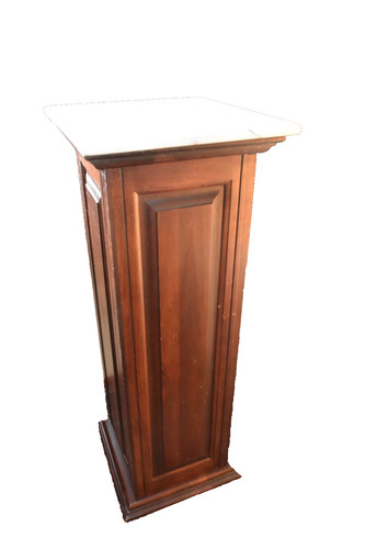 Antique mahogany pedestal - antique,