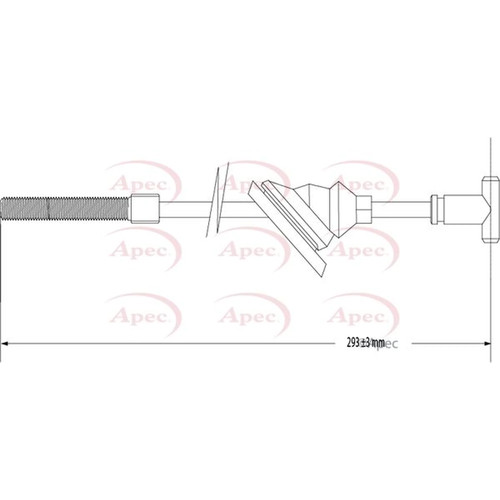 Apec handbrake cable - apec,