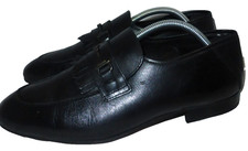 H BY HUDSON MEN BLACK LEATHER